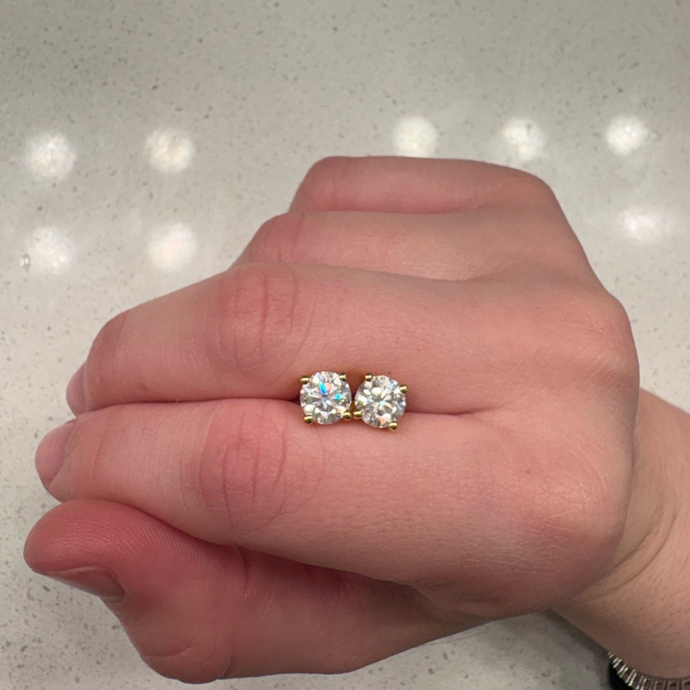 Moissanite earrings